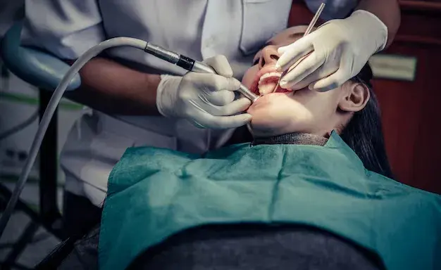 Medical procedure or treatment at BlueMagic Clinic.